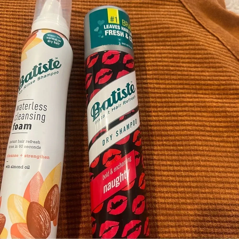 Batiste bundle one dry shampoo one waterless cleansing one DIY hair bands